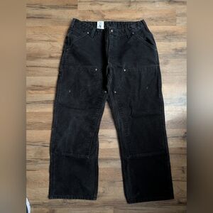 women's black Carhartt pants 14x28